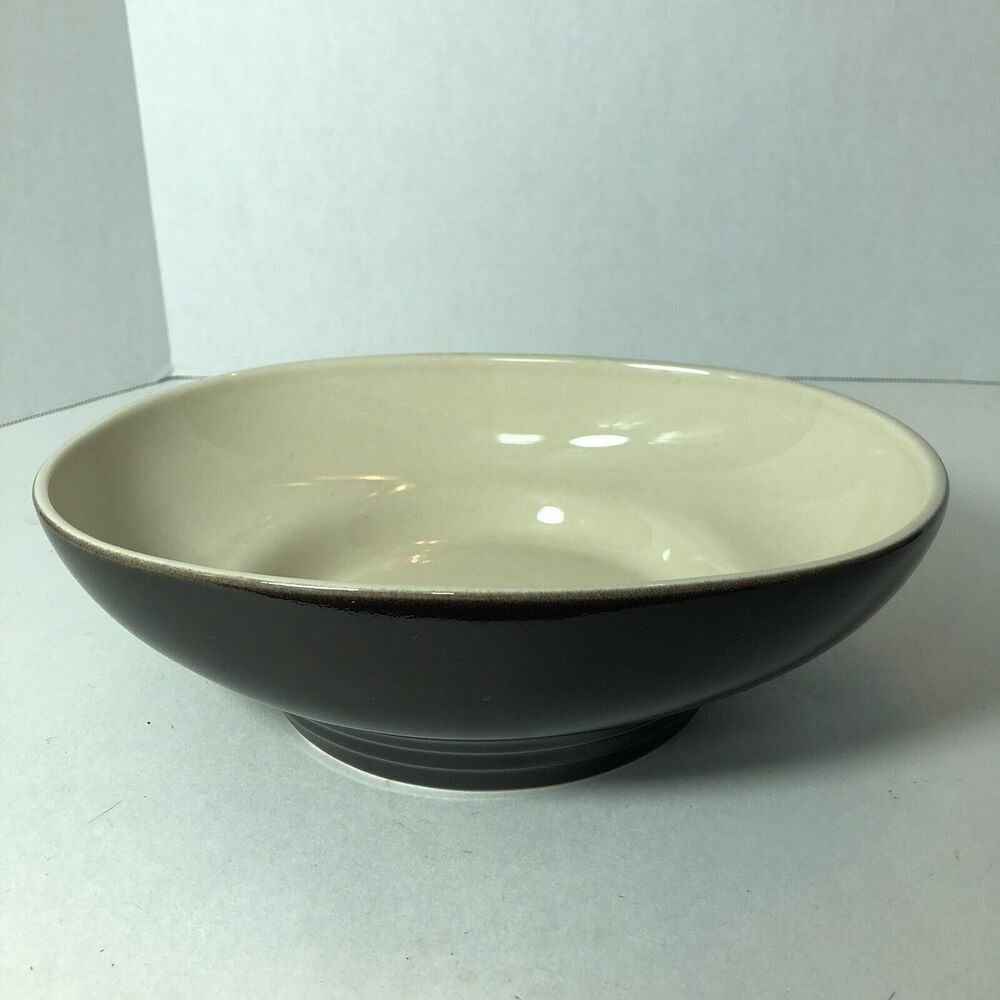 Pfaltzgraff Serving Bowl Dish Cafe Latte Brown Oval Vegetable Fruit 9.875" D1
